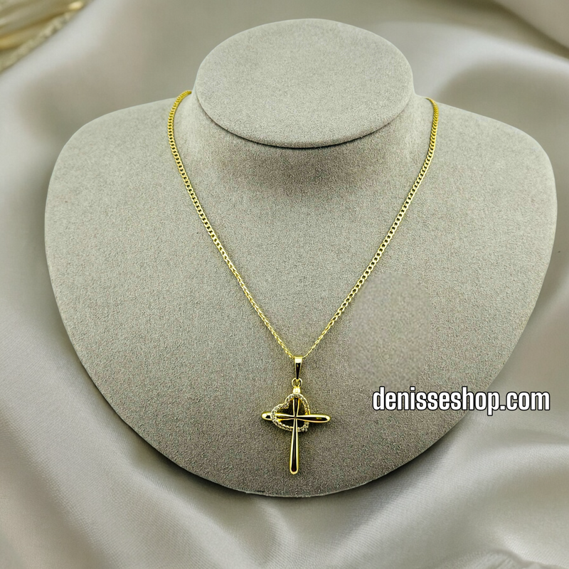 14K CROSS PENDANT P381