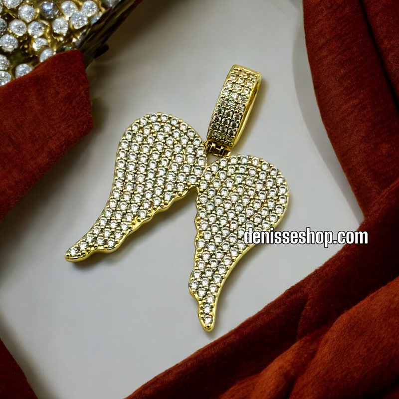 14K ANGEL WINGS PENDANT P410