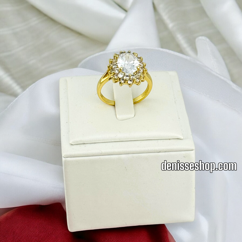 14K GOLD/ WHITE FASHION RING RG266