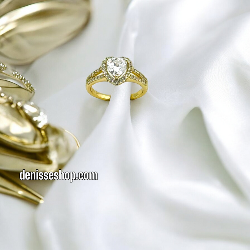 14K HEART RING RG207