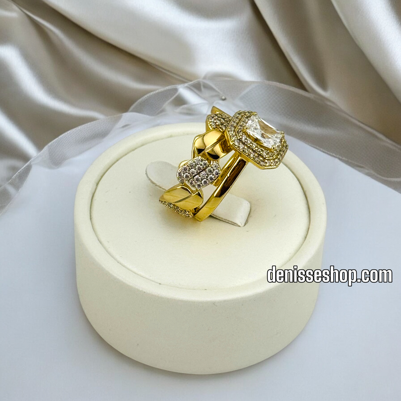 14K WOMEN DOUBLE WEDDING RING RG291