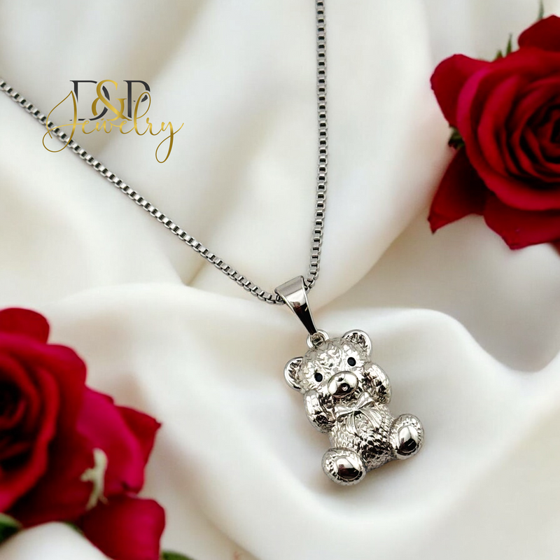 SILVER BEAR PENDANT P798