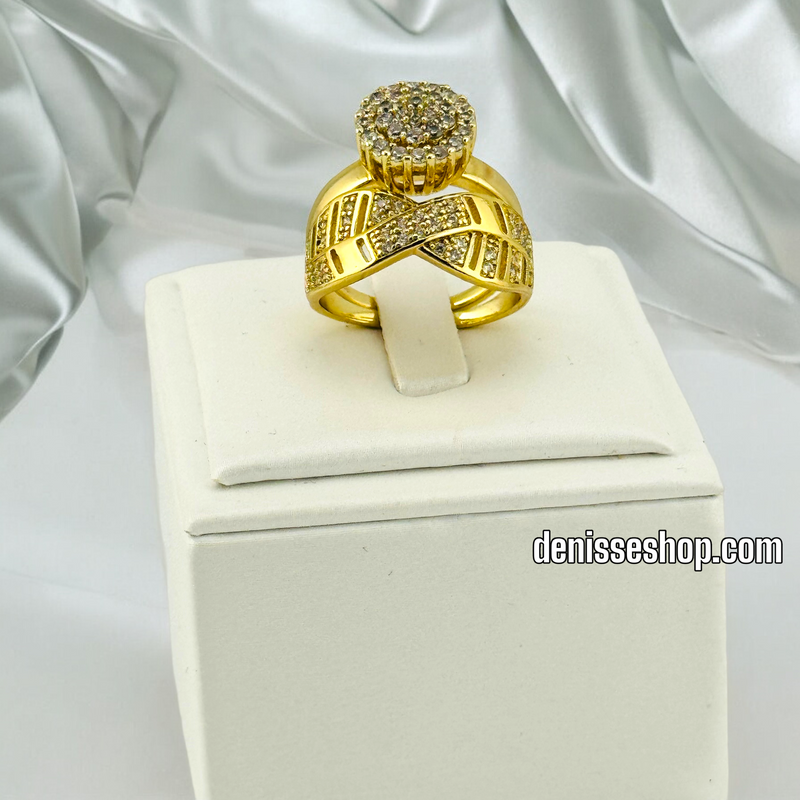 14K DOUBLE WEDDING RING RG236