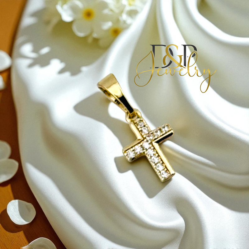 14K TINY CRUCIFIX PENDANT P869