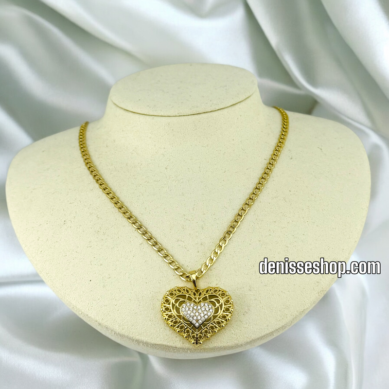 14K HEART PENDANT P515