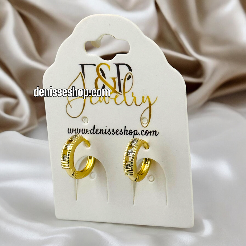 14K SMALL GOLD HOOP EARRING HP555