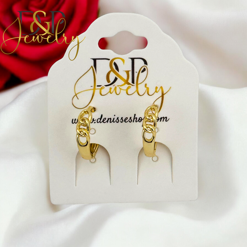 14K SMALL PLAIN  HOOP EARRING HP640