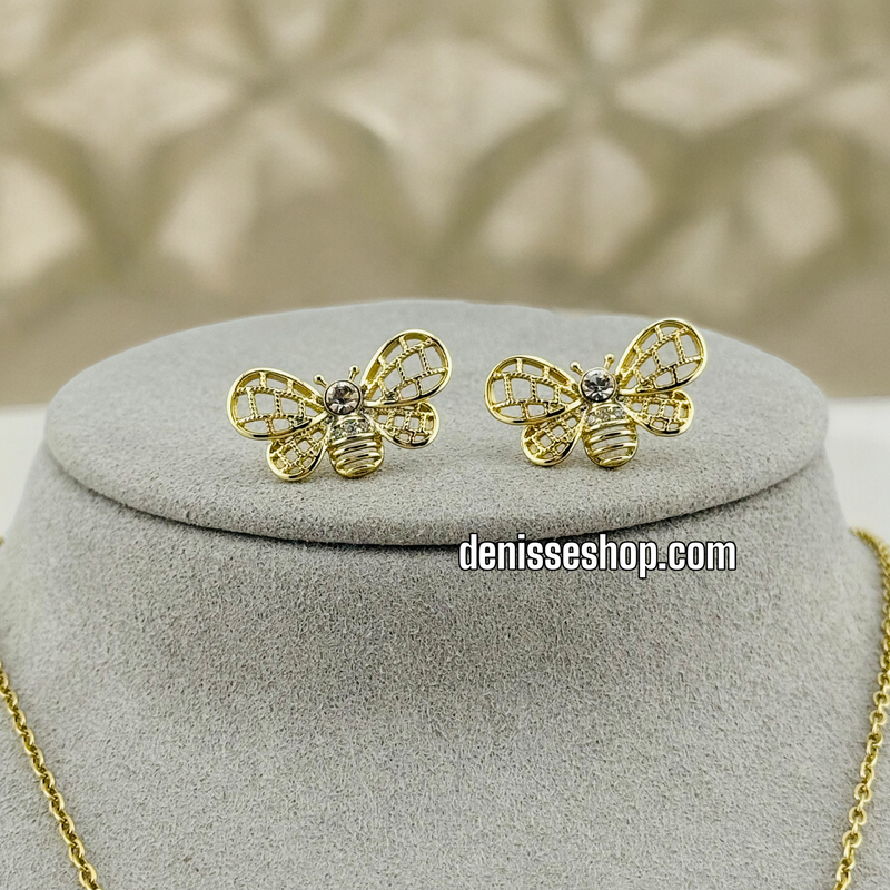 14K BEE NECKLACE SET 18&