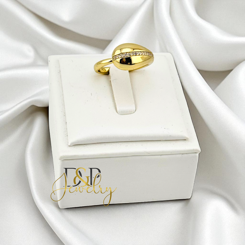 14K GOLD DROP RING RG415