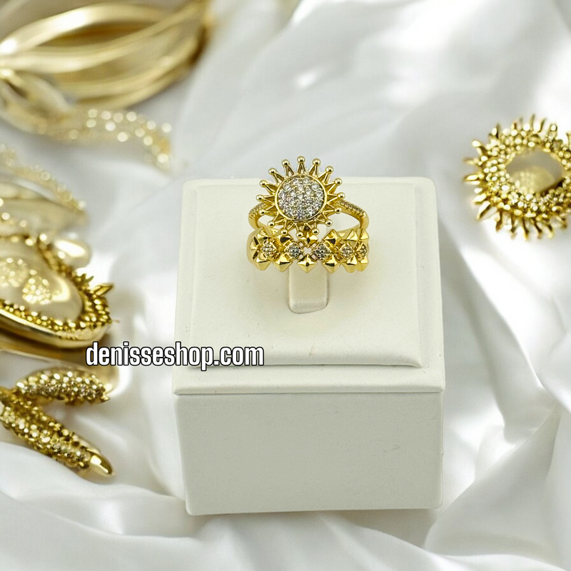 14K FASHION SUN  RING RG233