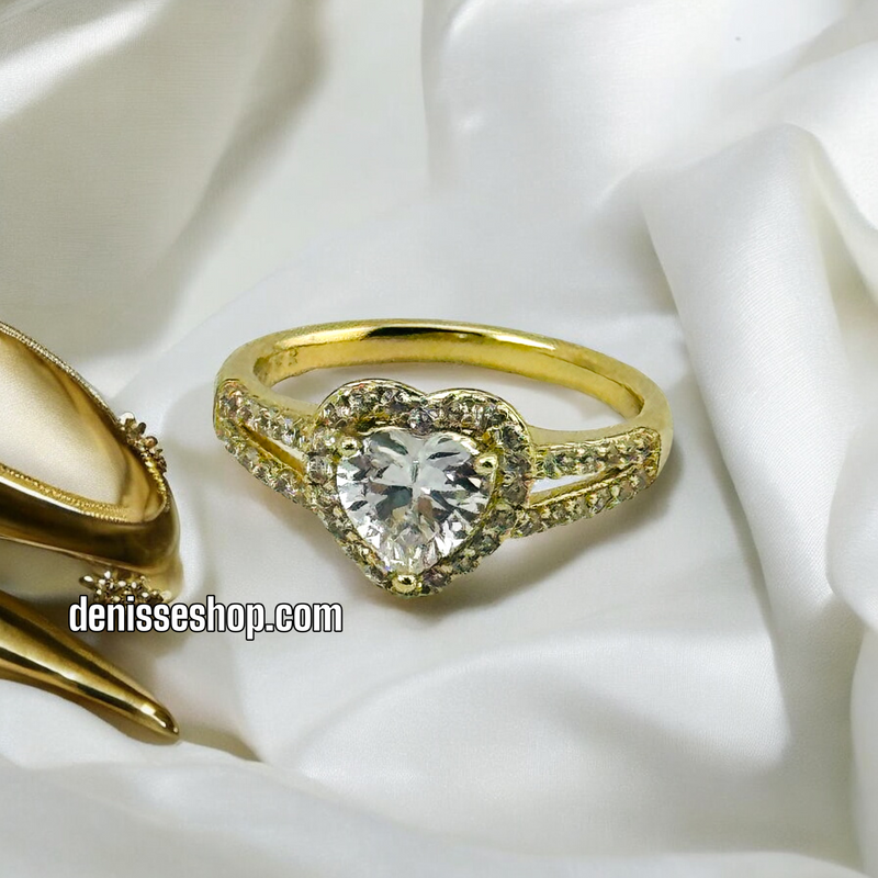 14K HEART RING RG207