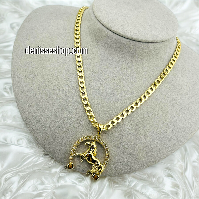 14K HORSE MEN PENDANT P432