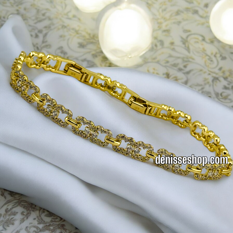 14K /WOMAN BLING LINK BRACELET BR561