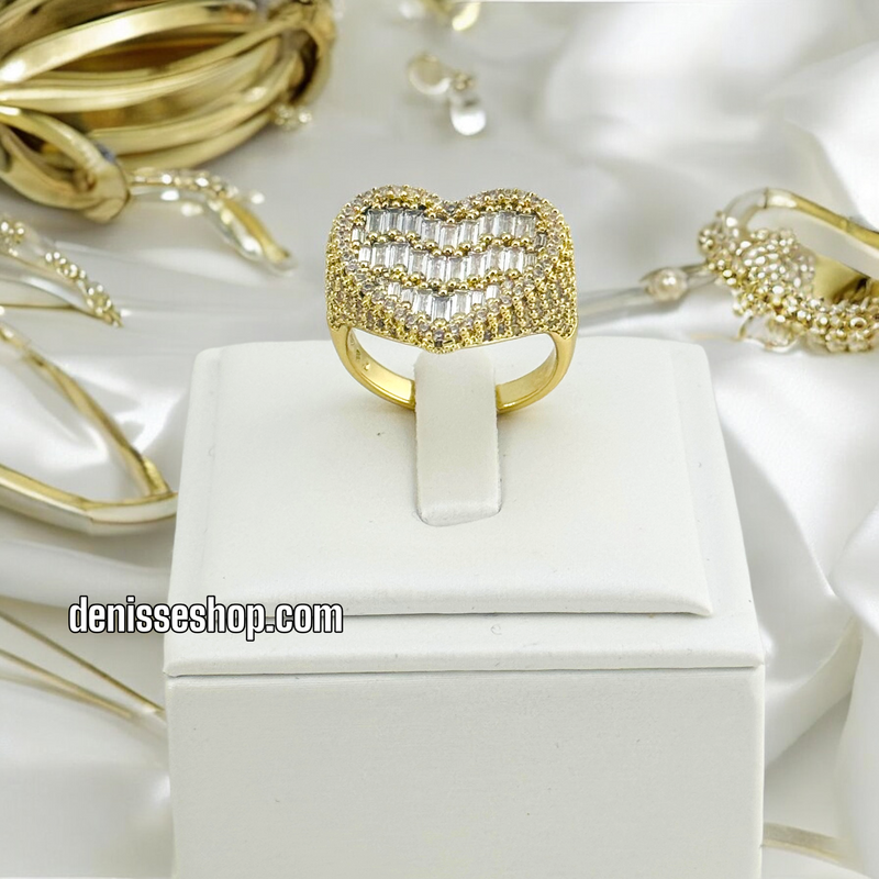 14K HEART RING RG225