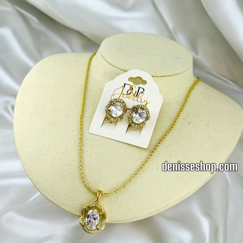 14K WOMEN ELEGANT NECKLACE SET N131