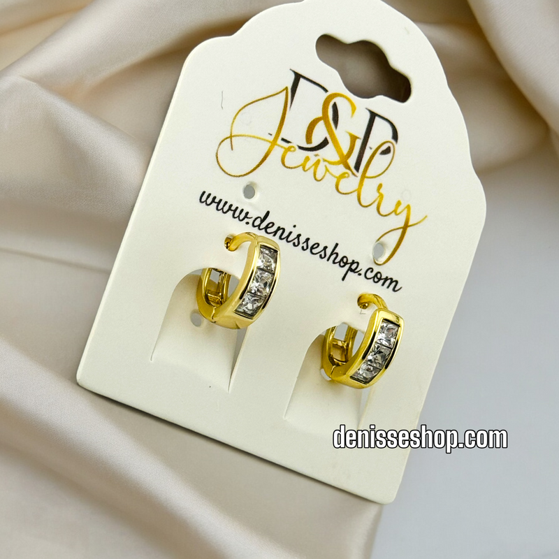 14K SMALL GOLD HOOPS HP400