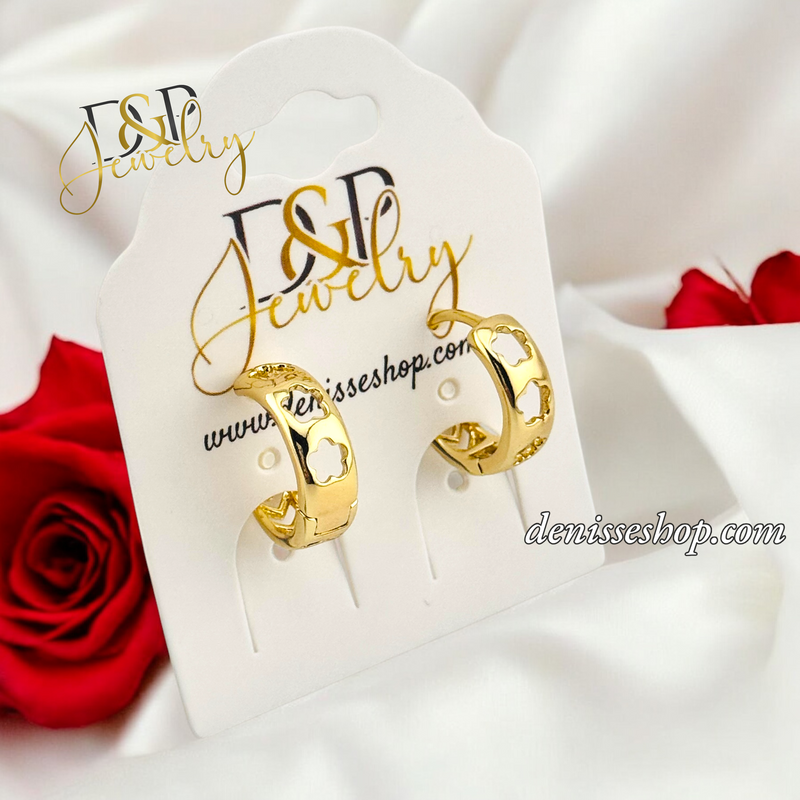 14K SMALL GOLD HOOPS HP627