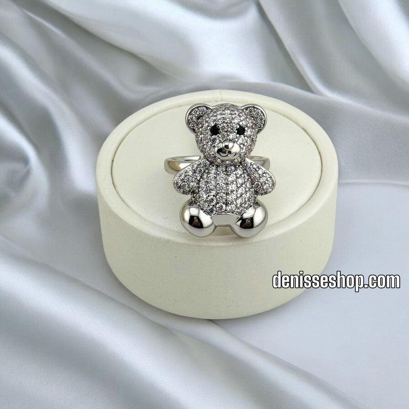 14K WOMEN/SILVER FASHION BEAR RING RG326