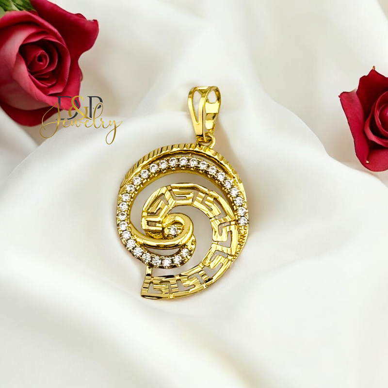 14K DESIGN FASHION PENDANT P758