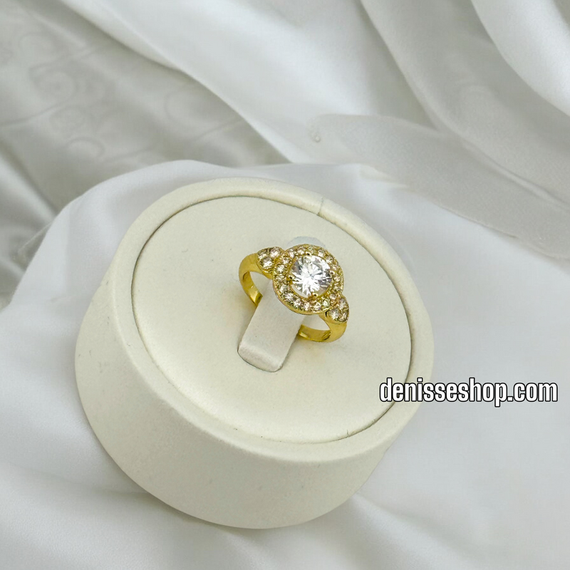 14K WOMEN/GIRL WHITE STONE RING RG281