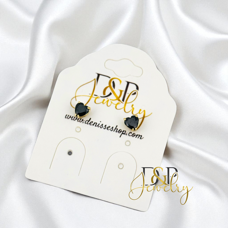 14K SMALL HEART EARRING E962