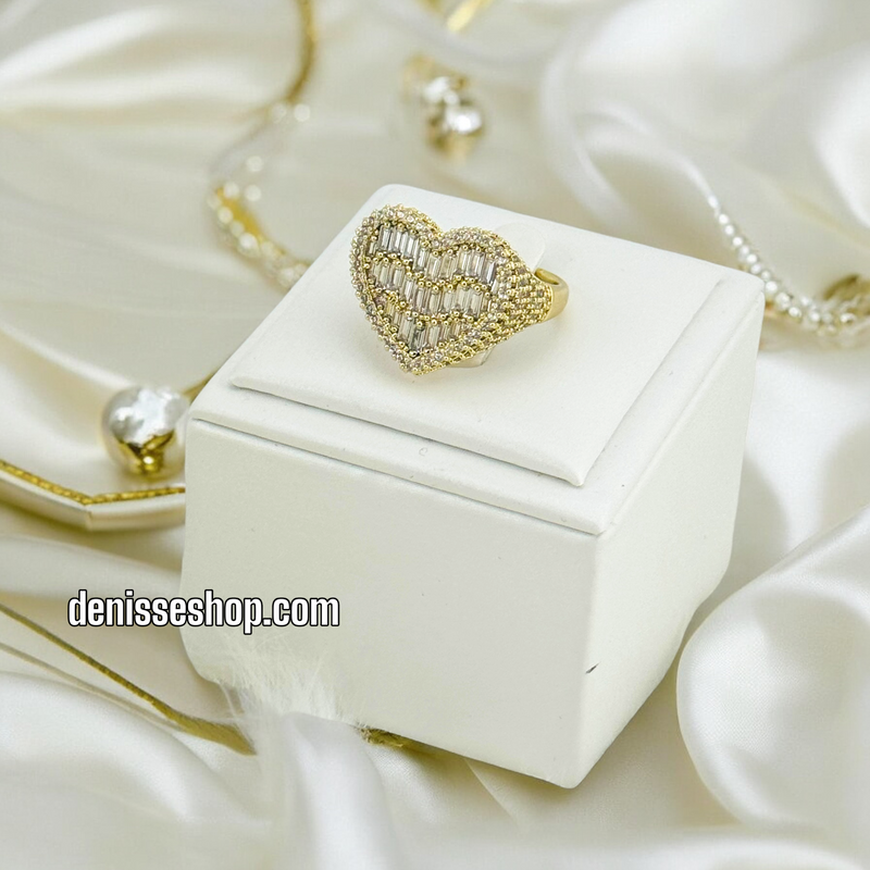 14K HEART RING RG225