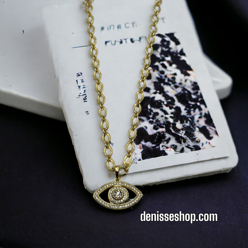 14K Eye Pendant P198 (chain not included)