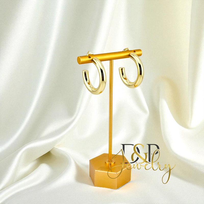14K FASION GOLD HOOP HP729