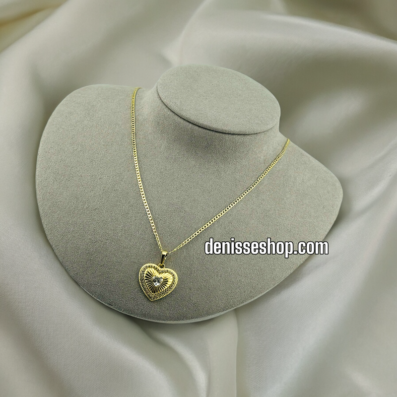 14K HEART PENDANT P357