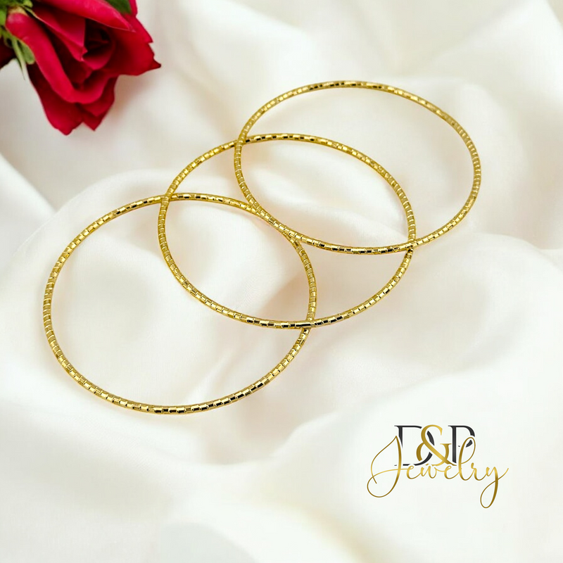14K BANGLETHREE SET BR749
