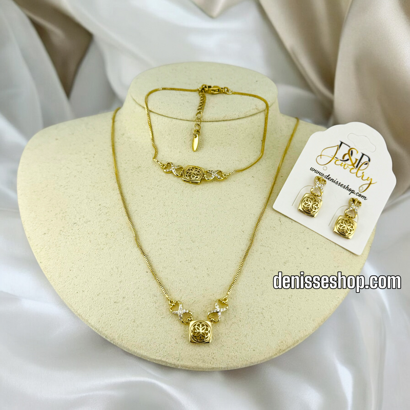 14K WOMAN/ INFINITY NECKLACE SET N150