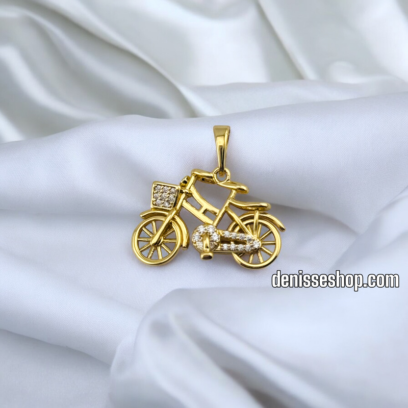 14K BICYCLE WOMEN/GIRL PENDANT P659