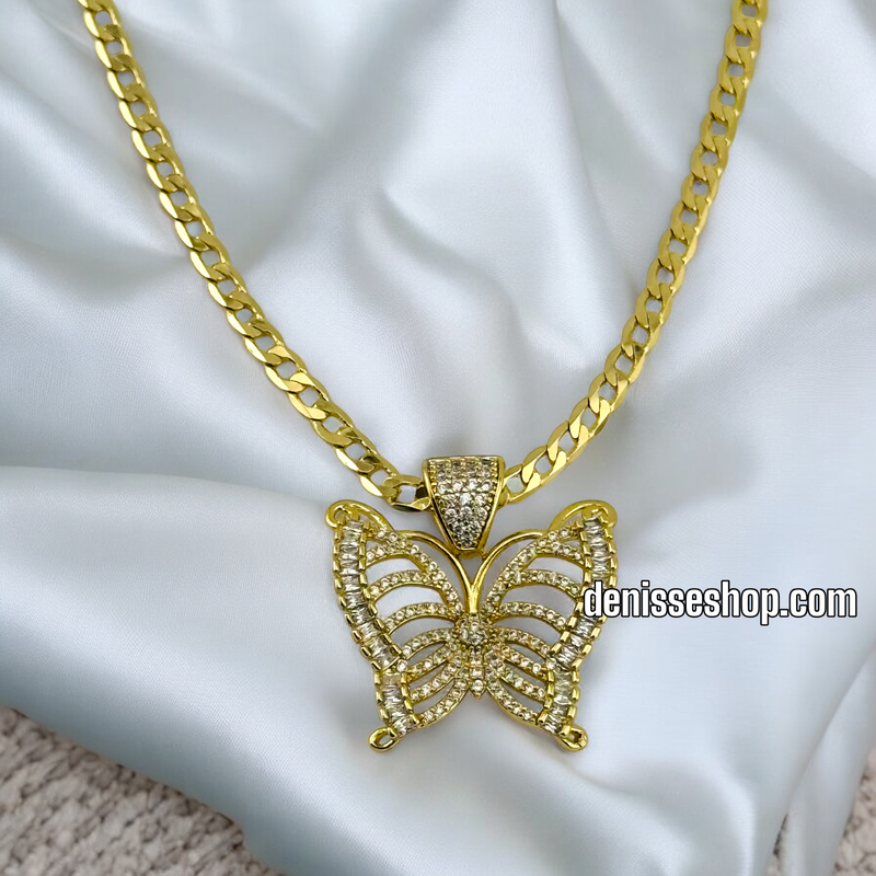 14K / BLING BUTERFLY PENDANT P569