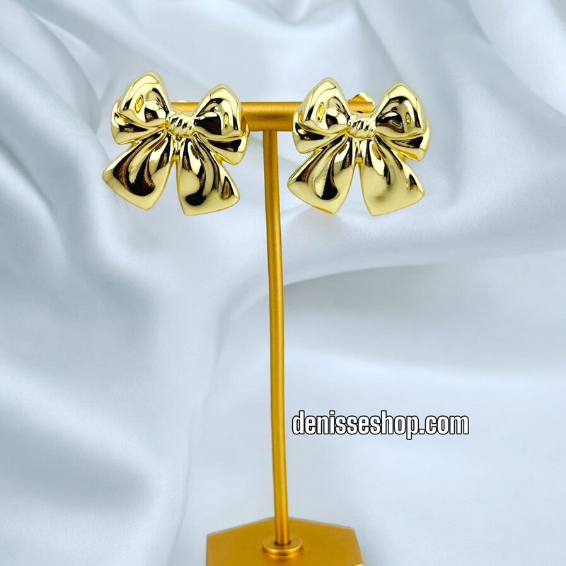 14K FASHION GOLD EARRING E589