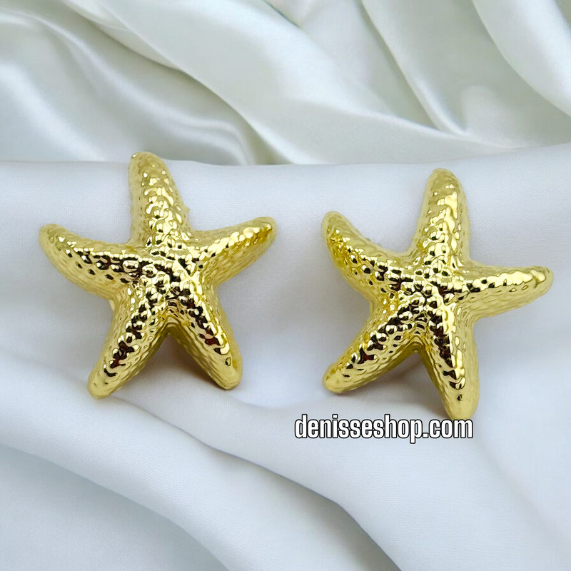 14K FASHION GOLD EARRING E590