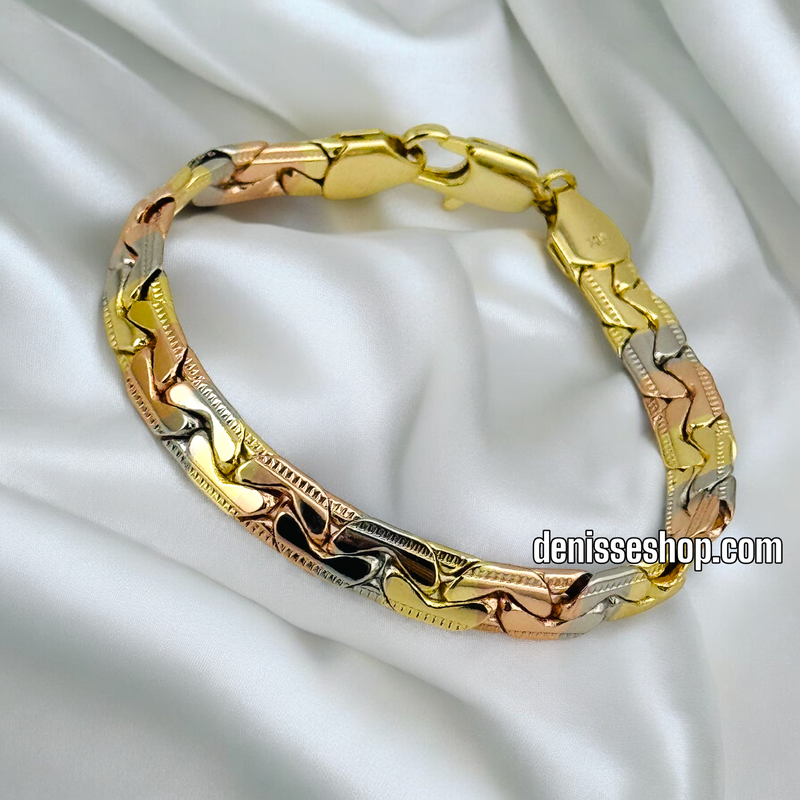 14K /WOMAN TRICOLOR BRACELET BR565