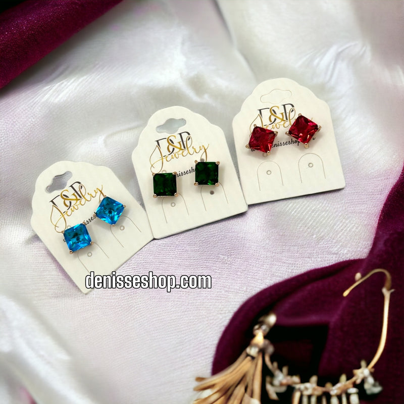 18K COLORFUL EARRING E301