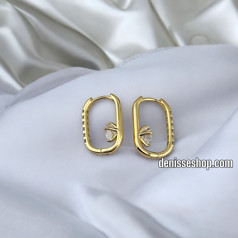 14K SQUARE HOOPS EARRINGS HP613