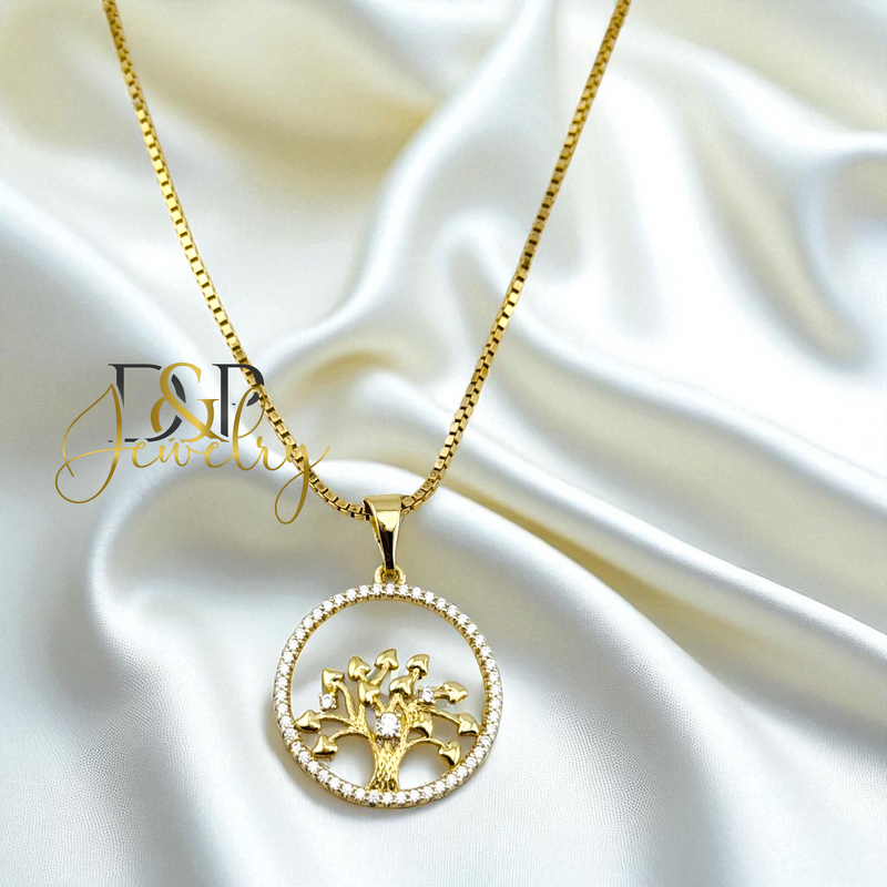 14K LIFE TREE PENDANT P877