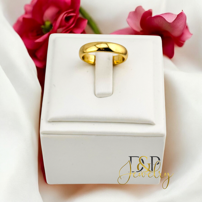 14K GOLD BAND RING RG372