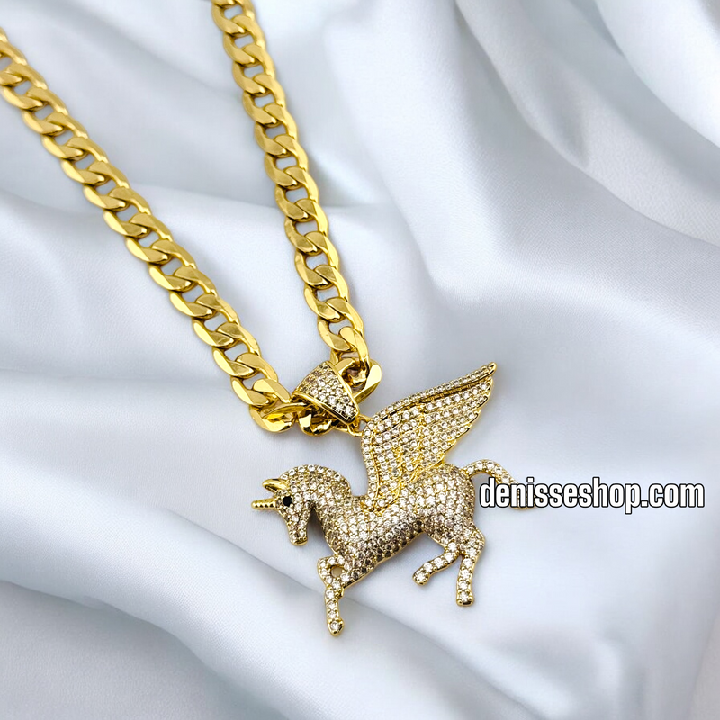 14K WOMEN/GIRL UNICORN PENDANT P629