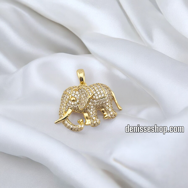 14K WOMEN MEDIUM SIZE ELEPHANT PENDANT P648