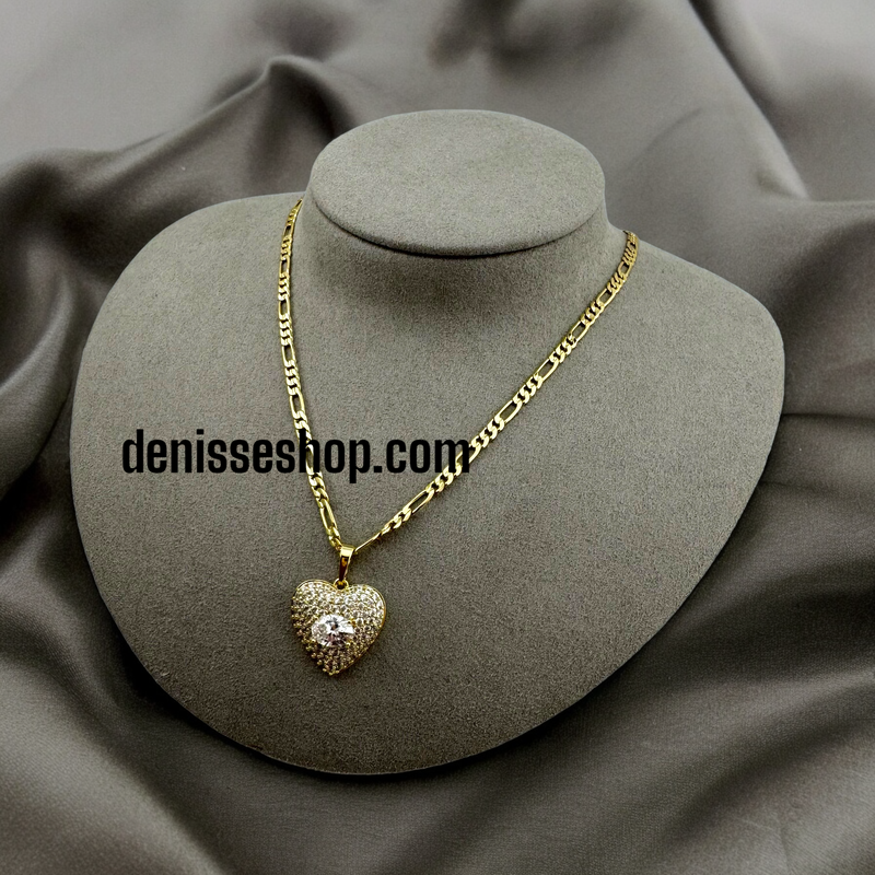 14K HEART PENDANT P345