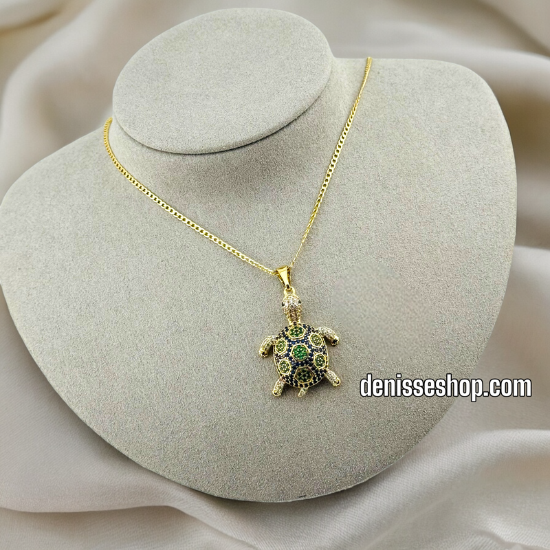 14K TURTLE PENDANT P383