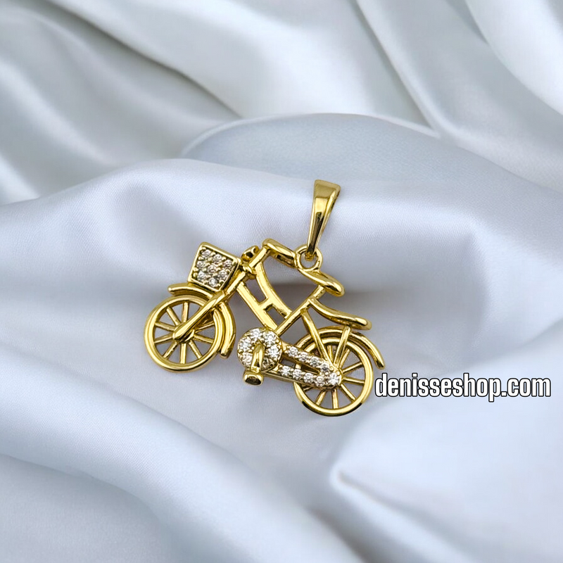 14K BICYCLE WOMEN/GIRL PENDANT P659