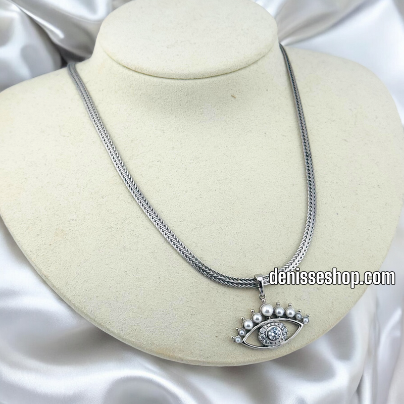 14K WOMAN SILVER EYE PENDANT P601