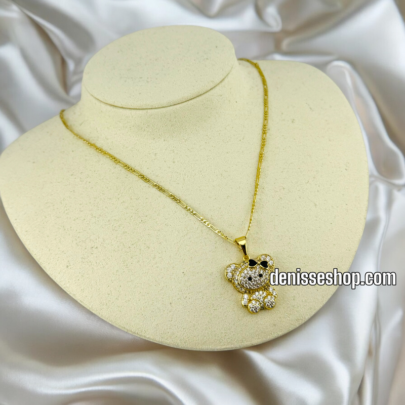 14K / CUTE BEAR CUB PENDANT P572