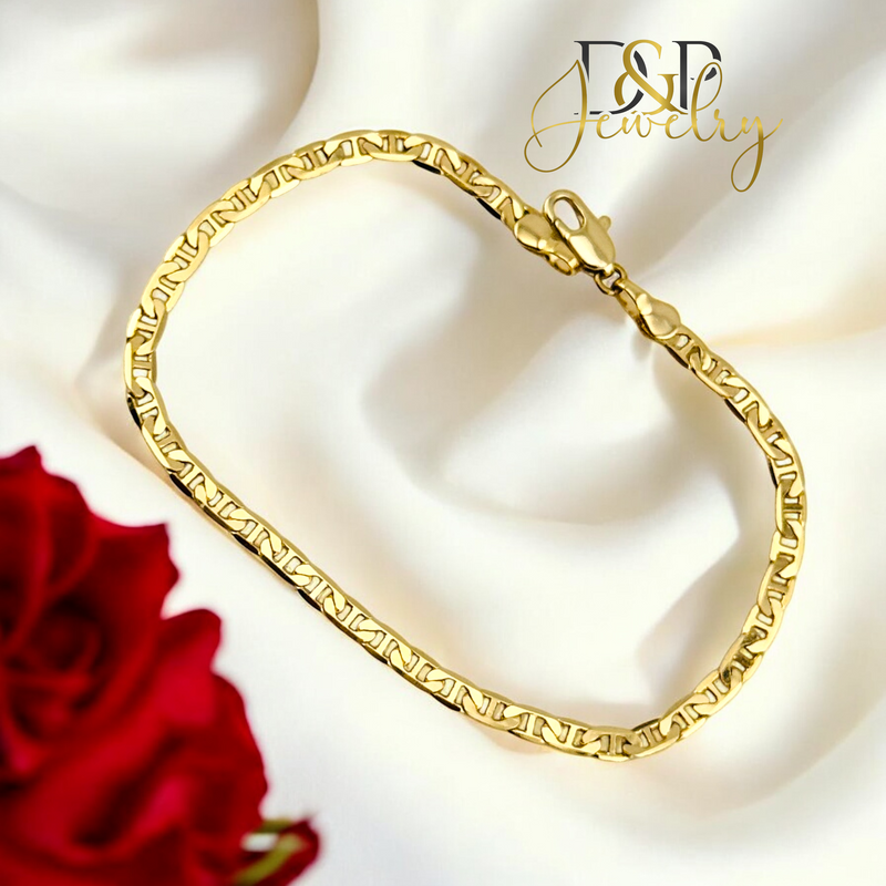 14K MIRROR MARINER BRACELET BR747