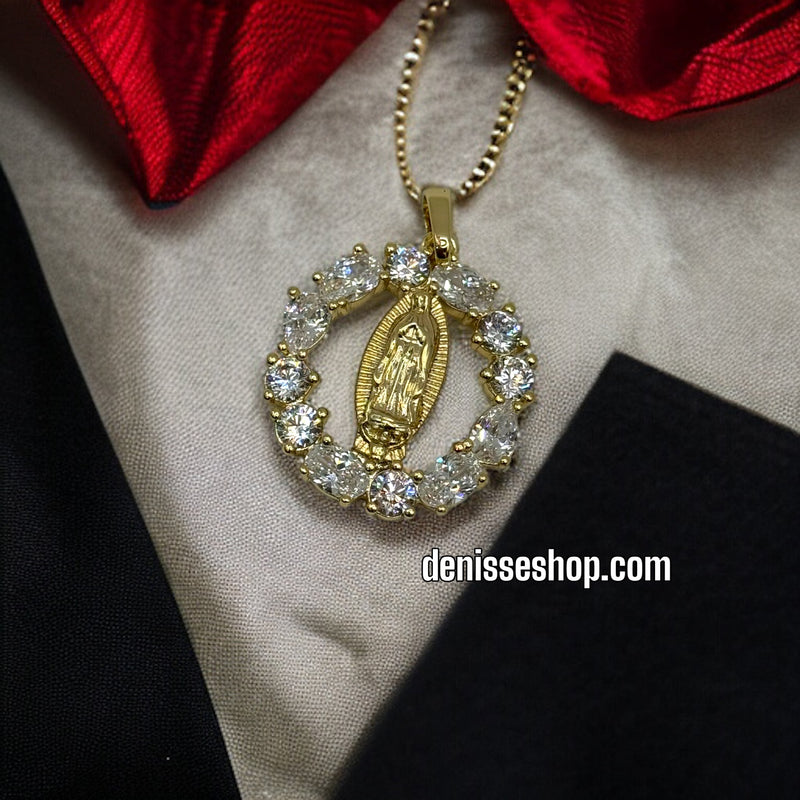 14K GUADALUPE PENDANT P245 (CHAIN NO INCLUDED)