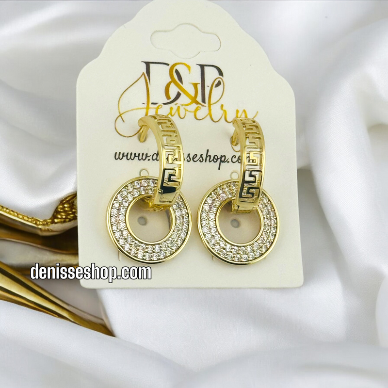 14K ELEGANT FASHION HOOPS HP478